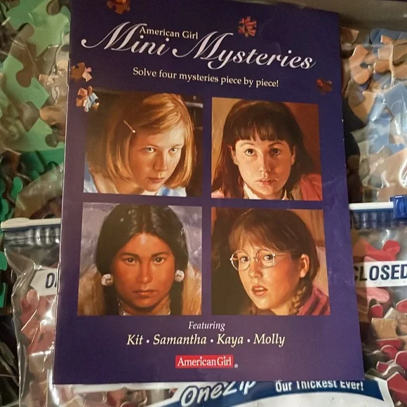 American Girl Mystery Puzzles. Four mini mysteries. 1,200 pieces. Ages 8+. Nice - Picture 5 of 6